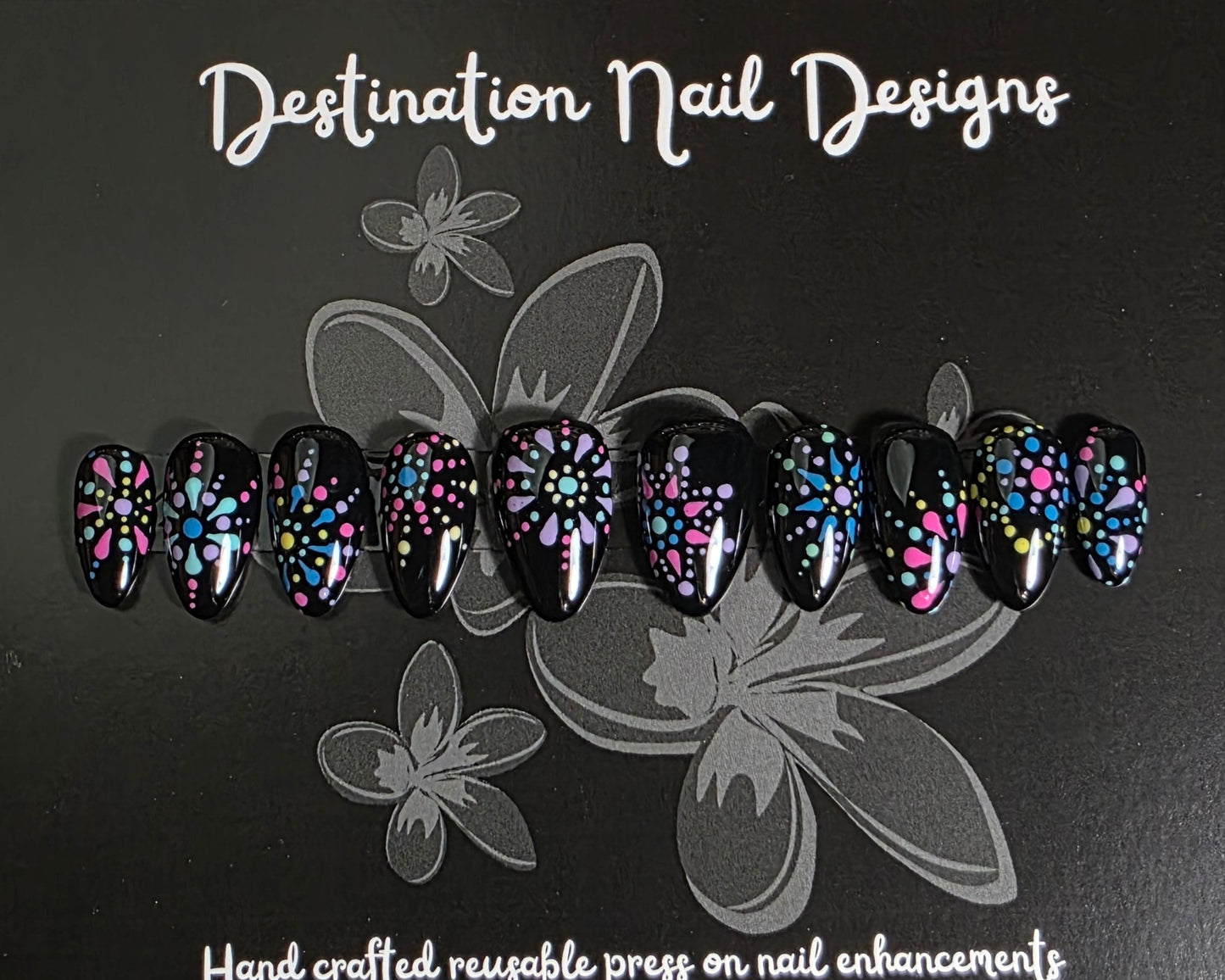 Black Dotted Mandala