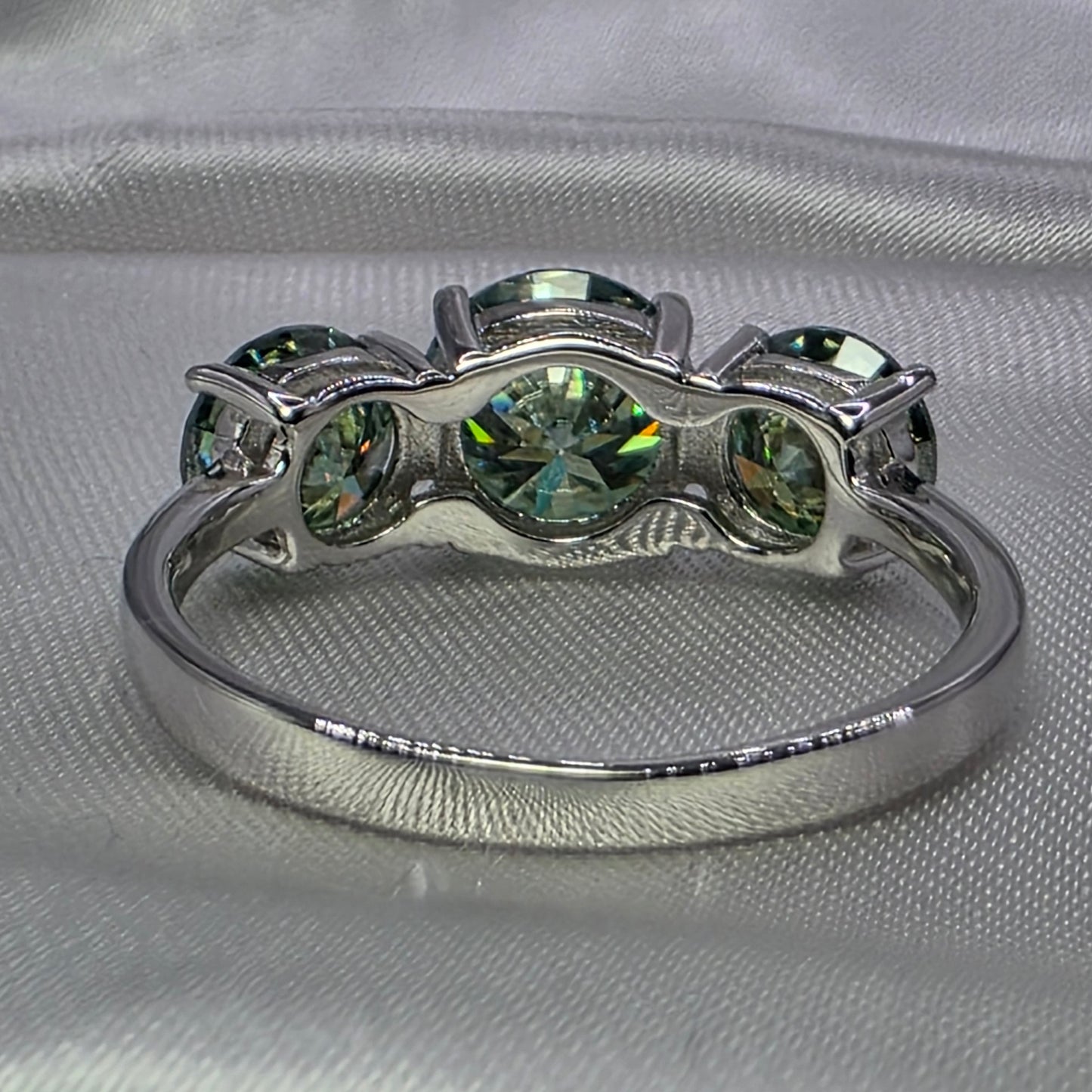 4 ctw Green Moissanite Size 9