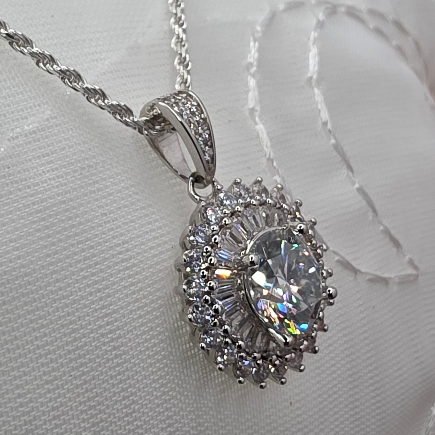 2 ctw Moissanite Sunburst