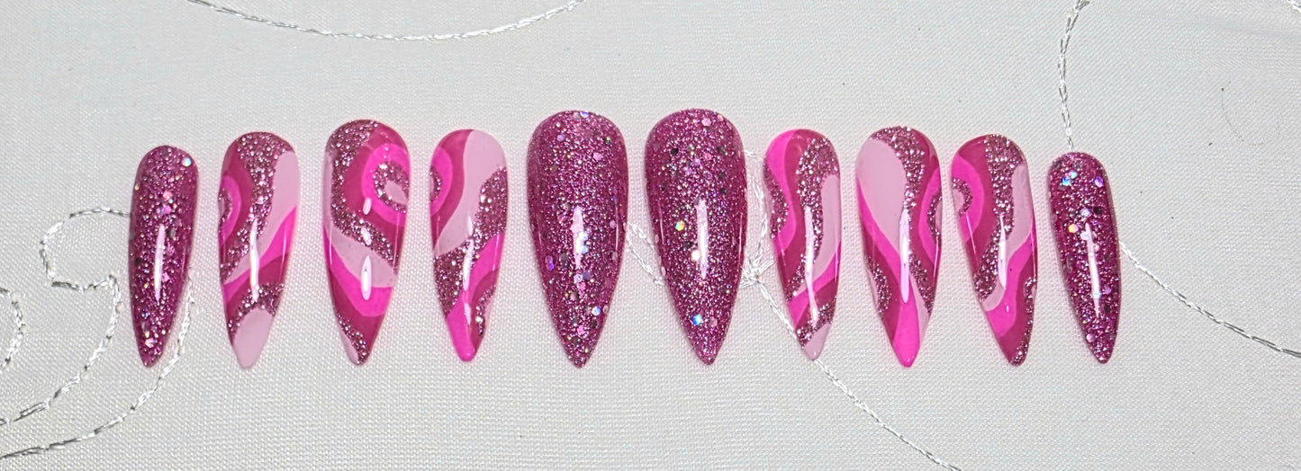 Hot Pink Swirl