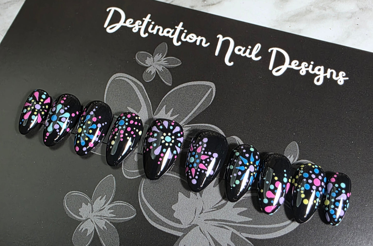 Black Dotted Mandala