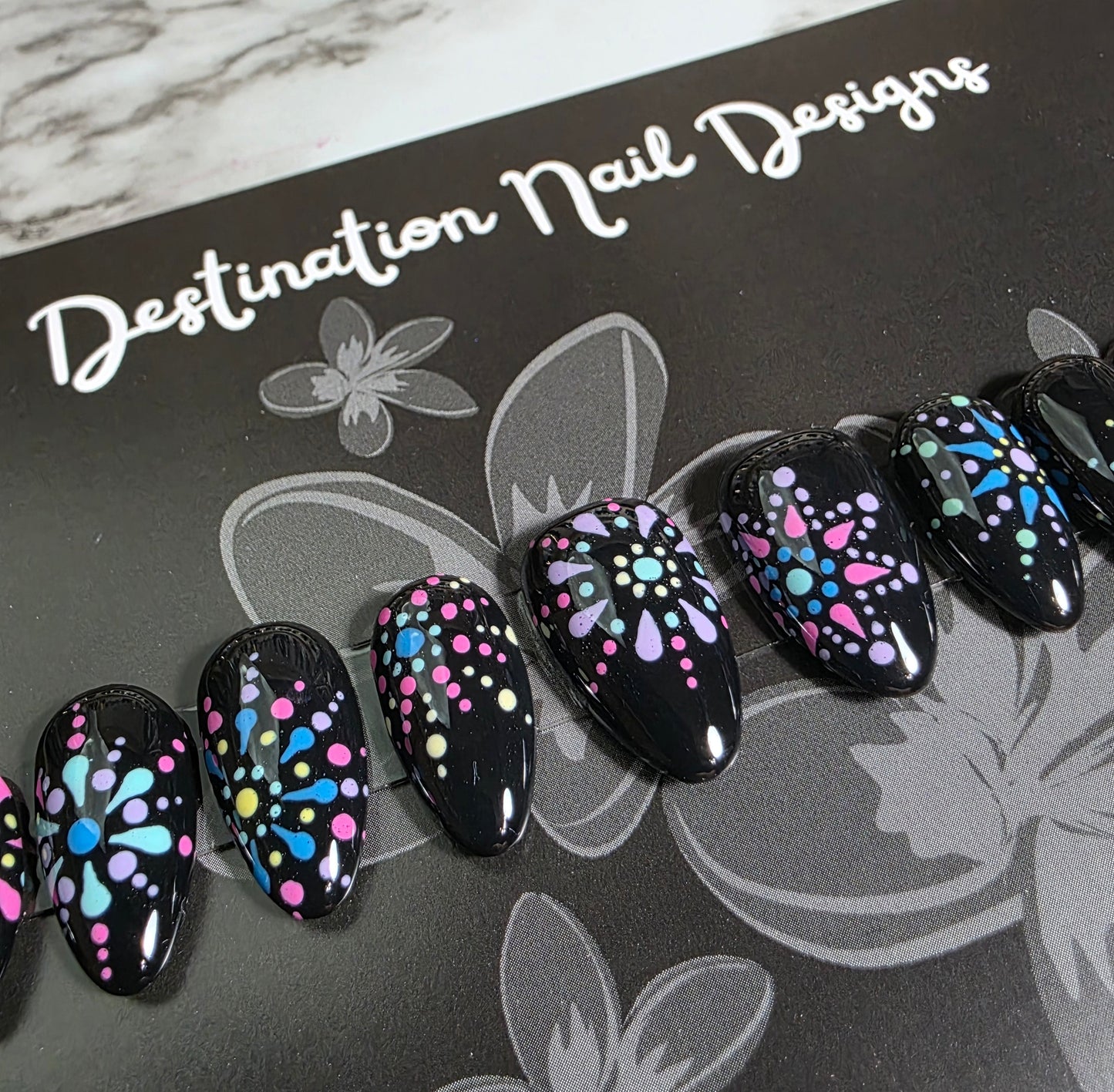 Black Dotted Mandala
