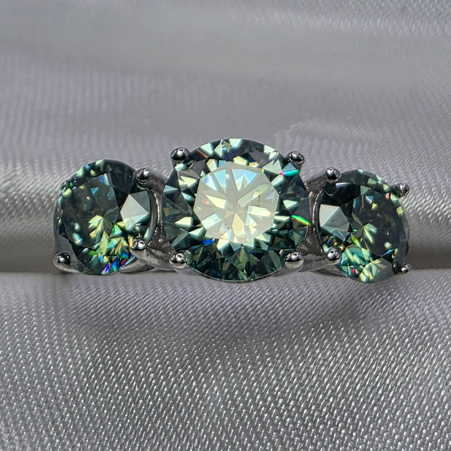 4 ctw Green Moissanite Size 9