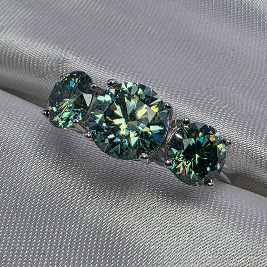 4 ctw Green Moissanite Size 9