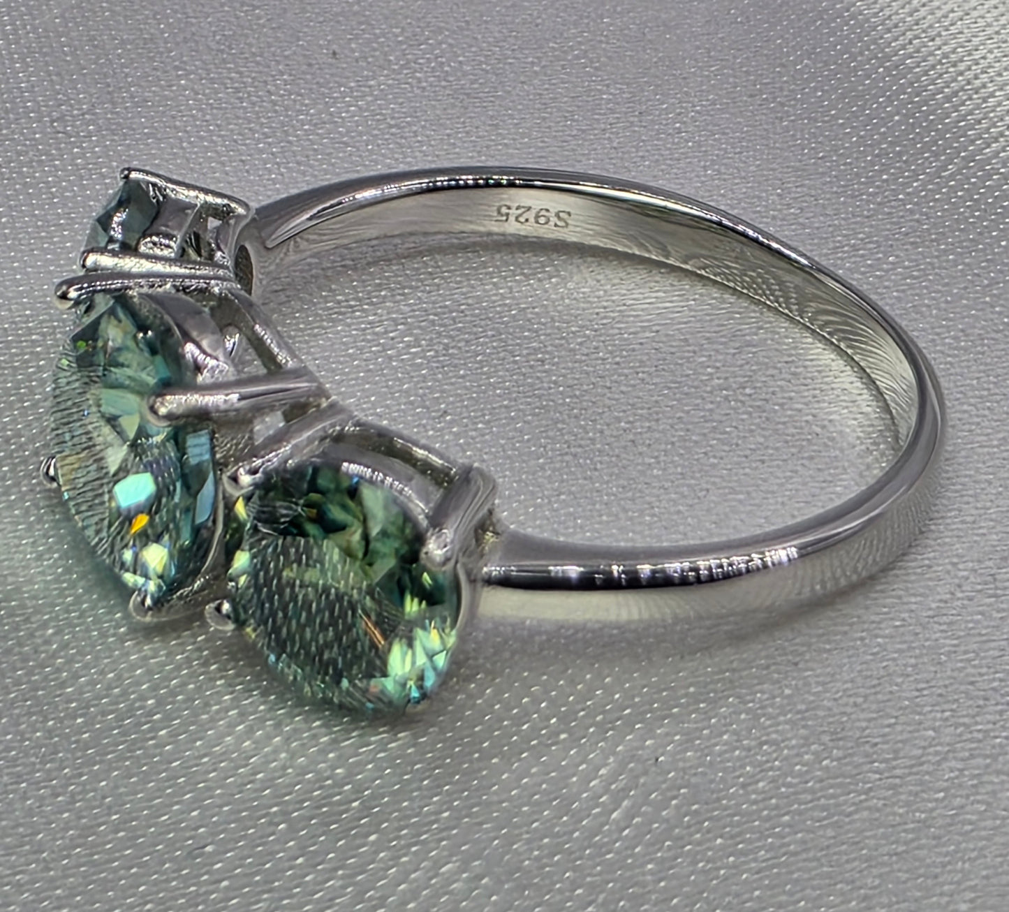 4 ctw Green Moissanite Size 9
