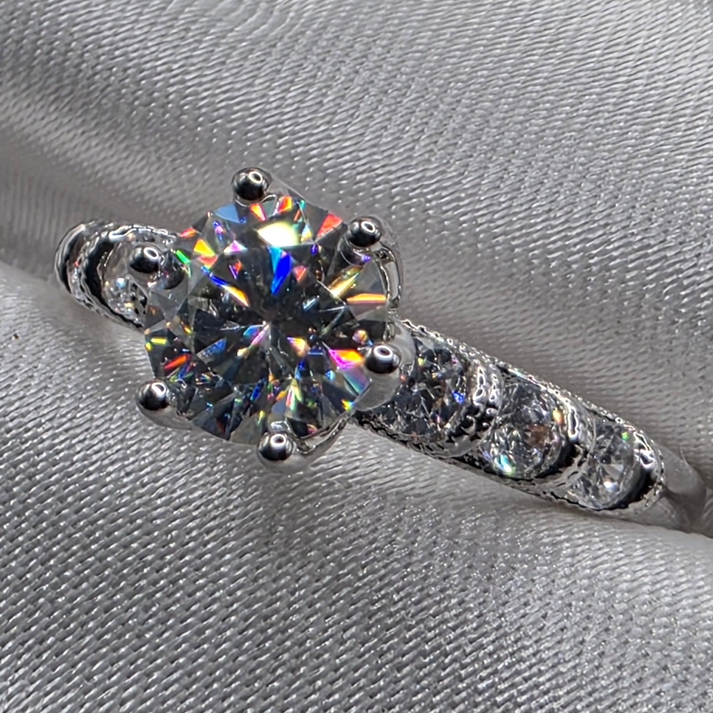1.91 ctw wedding set, size 7
