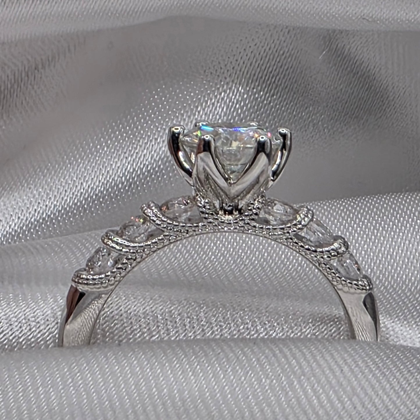 1.91 ctw wedding set, size 7