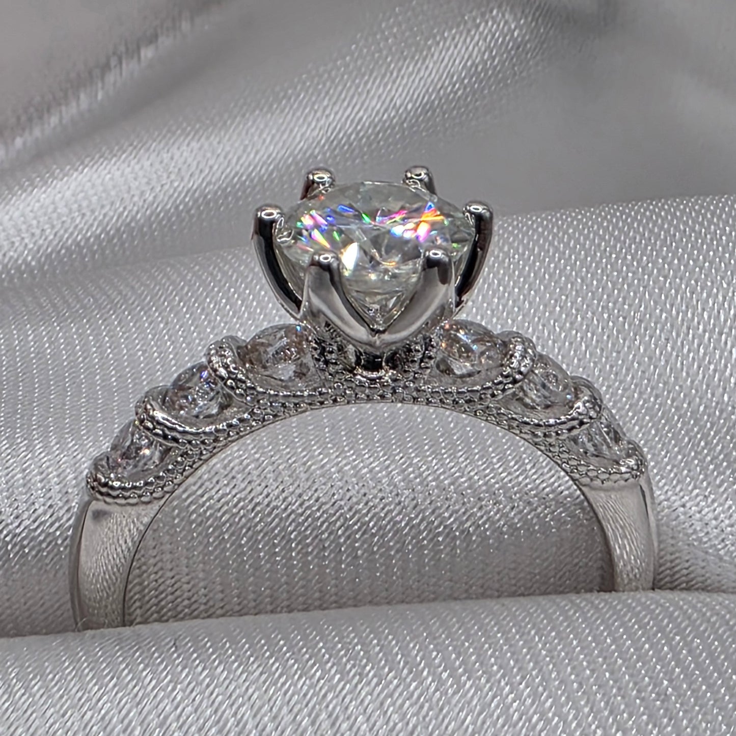 1.91 ctw wedding set, size 7