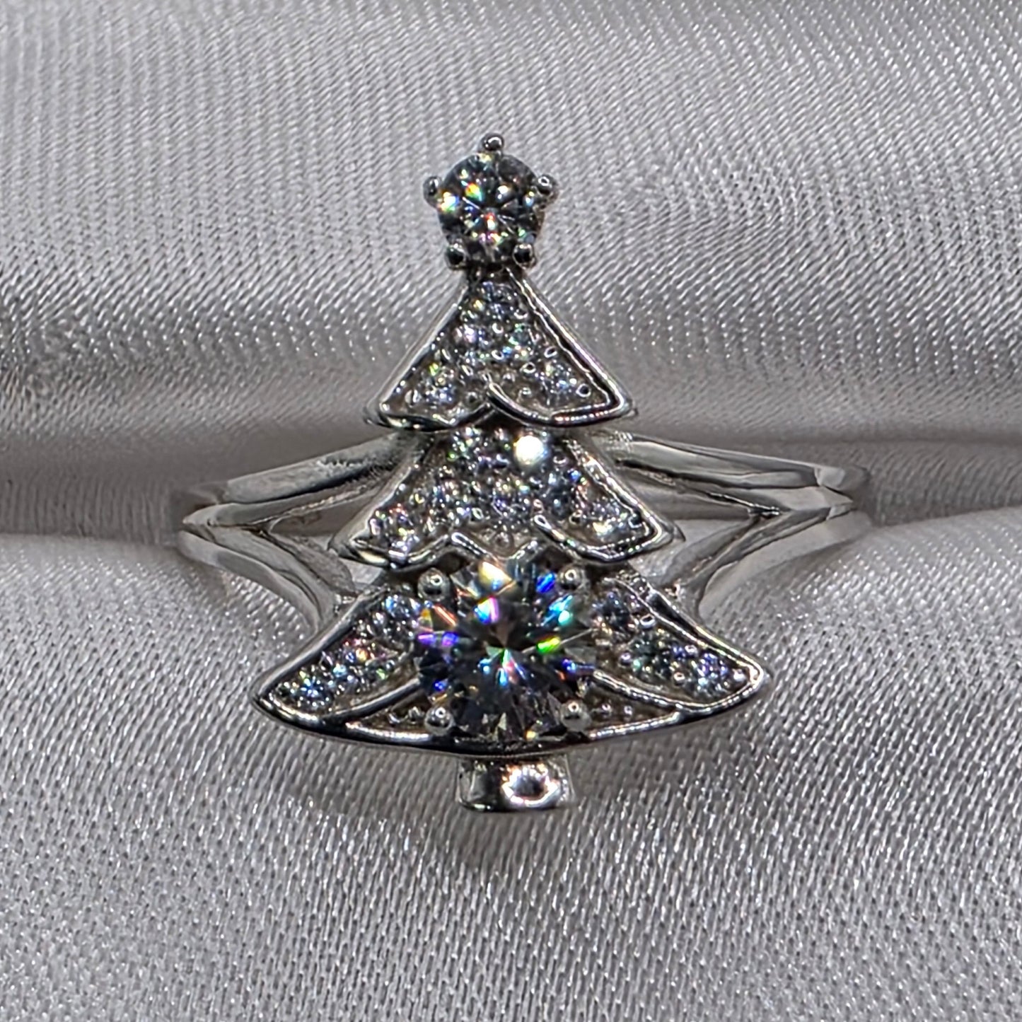 0.5 ctw Moissanite Christmas Tree Size 9