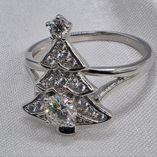 0.5 ctw Moissanite Christmas Tree Size 9