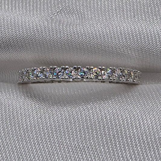 Moissanite Eternity Band, Size 5