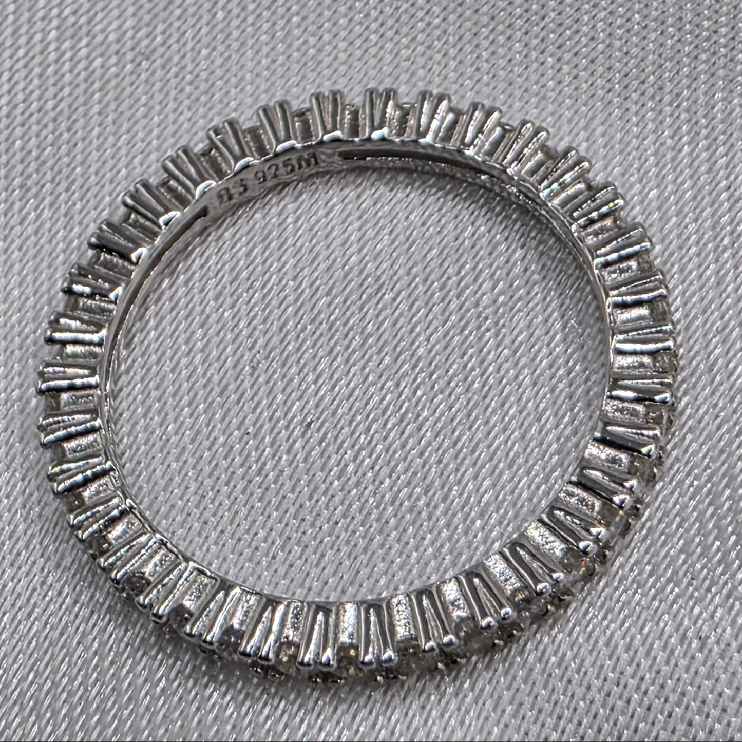 Moissanite Eternity Band, Size 5