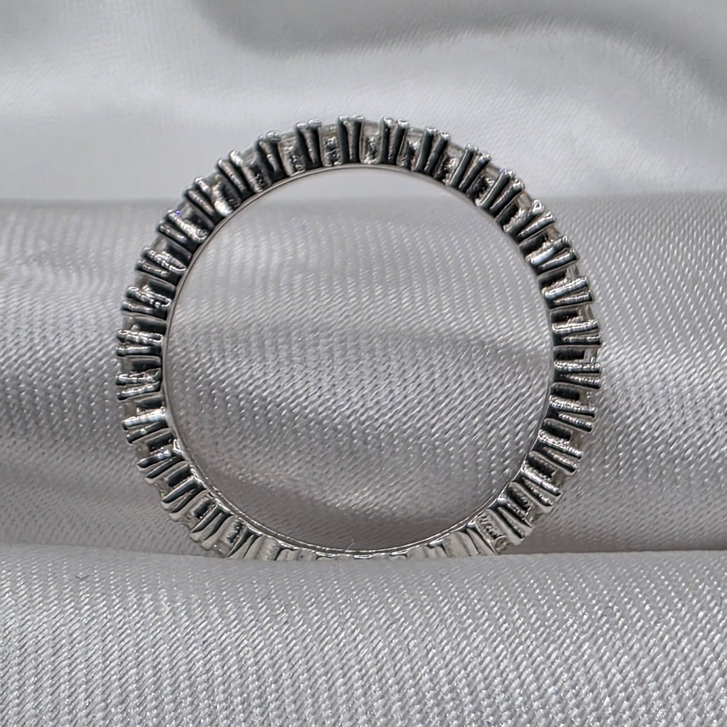 Moissanite Eternity Band, Size 5