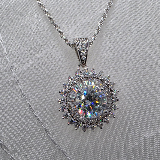 2 ctw Moissanite Sunburst