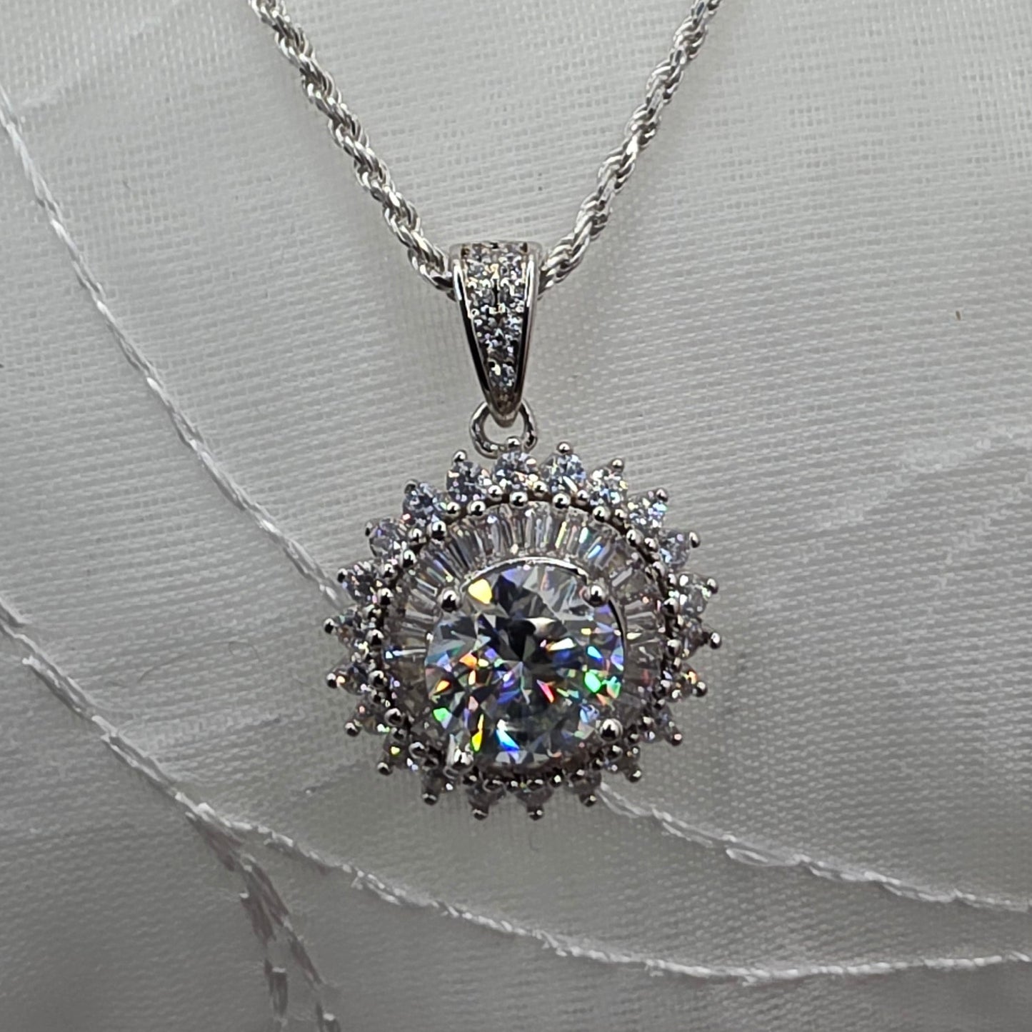 2 ctw Moissanite Sunburst