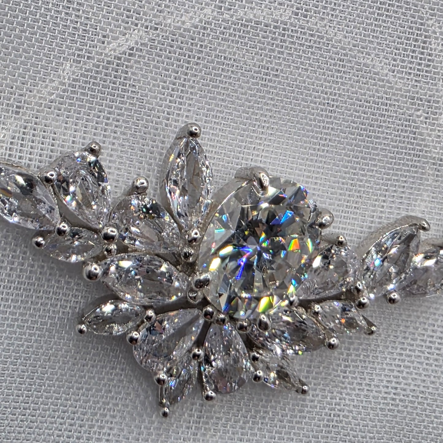 5 Ctw Moissanite Asymmetrical Necklace